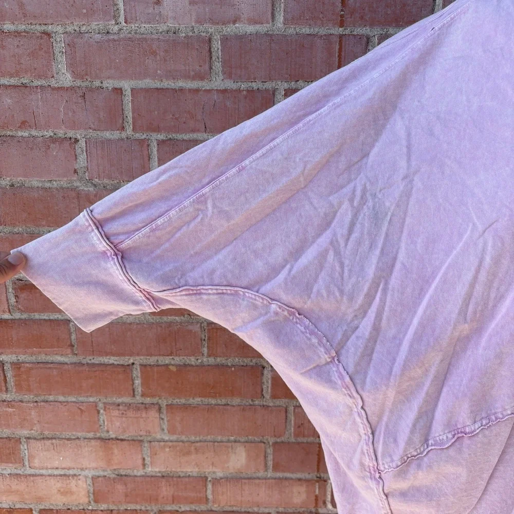 Free People Dusk To Dawn nightgown Women's XL Pink Stonewashed Oversized